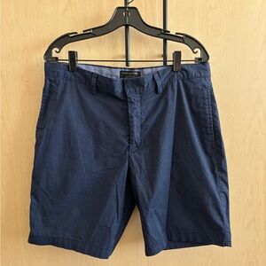 Banana Republic Navy Flat Front Shorts